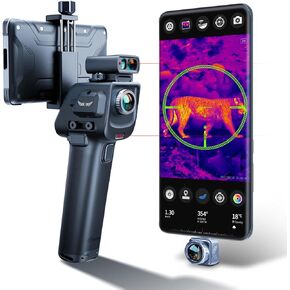 Thermal Monocular X3 See 1600 Yards, Thermal Night Vision Scope with 60Hz, 25mK, Thermal Binoculars for Hunting, Exploration and Wildlife Observation - Android