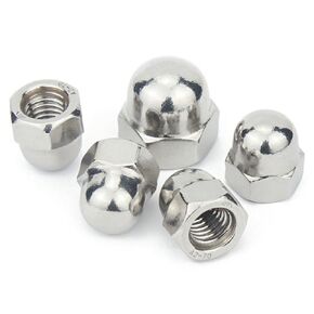 5/16-18 Acorn Cap Nuts 5/16" Dome Head Acorn Hex Nut,18-8 Stainless Steel Hardware Nuts,Bright Finish, Fully Thead Coverage,Quantity 40Pcs (5/16-18x40)