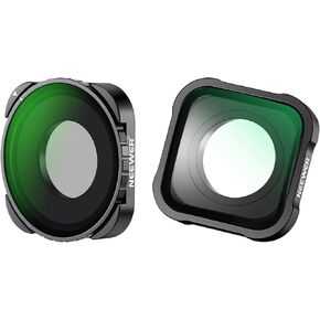 NEEWER Rotating CPL Filter, Multicoated HD Optical Glass Action Camera Adjustable Circular Polarizer Polarizing Filter Compatible with GoPro Hero 13 12 11 10 9, 15X Magnification Lens Included