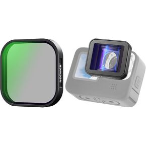 NEEWER FL-A76 PL Filter for Hero 13, Multicoated HD Optical Glass Polarizer Polarizing Lens Filter Action Camera Accessories Compatible with GoPro Hero 13 Black, 1.2X Anamorphic Lens Included