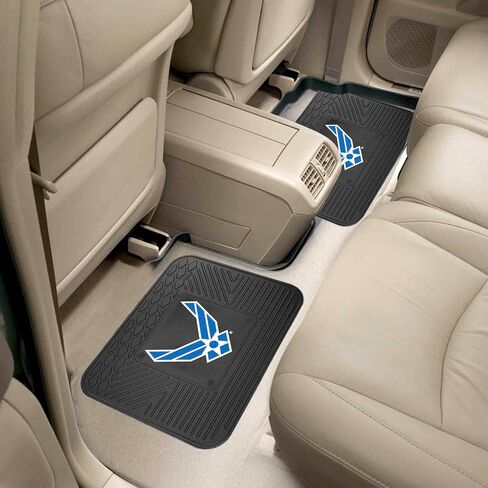 FANMATS 39956 U.S. Marines 4-pc Vinyl Car Mat Set | Black | Front & Rear Car Mats | Marines Official Logo in Saudi Arabia