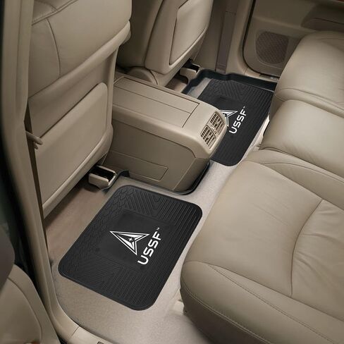 FANMATS 39956 U.S. Marines 4-pc Vinyl Car Mat Set | Black | Front & Rear Car Mats | Marines Official Logo in Saudi Arabia