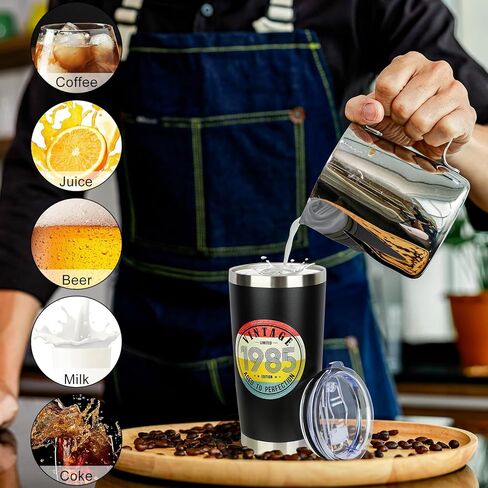 هدايا عيد الميلاد الخمسين للنساء الرجال - 1975 عيد ميلاد خمر خمر تومبلر - ديكورات عيد ميلاد الخمسين أفكار لها أفكار له - هدايا عيد ميلاد عمرها 50 عامًا للرجال الذين يديرون 50 فكرة هدية in Kuwait