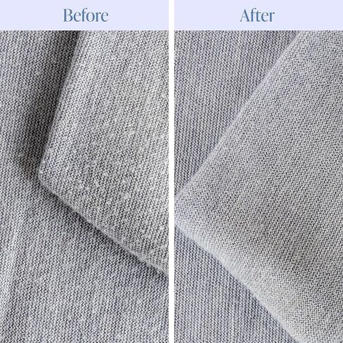 Nori Trim Fabric Shaver - Lint Remover for Clothes & Furniture Couch Pilling - Sweater Pill Remover - Clothes Shaver w/ 6 Precision Blades - Wireless & Rechargeable - Great Gift Idea for Mom-White in Kuwait