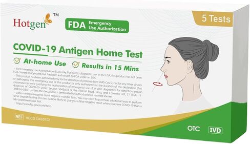 COVID-19 Antigen Home Test - 1 Pack, 2 Tests Total, FDA EUA Authorized OTC at-Home Self Test,COVID Self Test Results in 15 Mins with Nasal Swab No Discomfort in Saudi Arabia