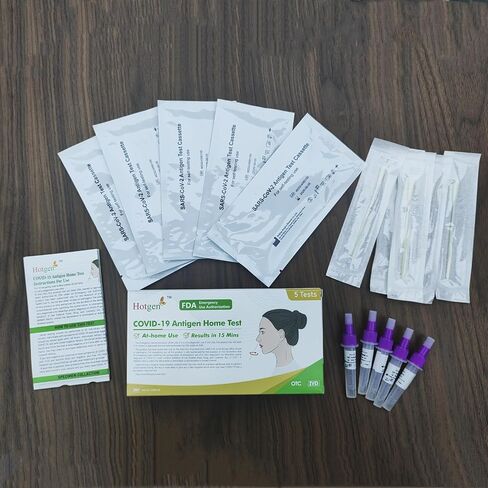 COVID-19 Antigen Home Test - 1 Pack, 2 Tests Total, FDA EUA Authorized OTC at-Home Self Test,COVID Self Test Results in 15 Mins with Nasal Swab No Discomfort in Saudi Arabia