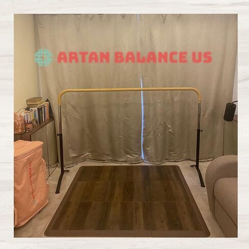 Ballet Barre 6ft - White Curved Double Dance Barre for Home or Studio - Ballet Bar Ideal for Stretch, Pilates, Dance and Active Workouts - Portable Barre Suitable for Kids and Adults in Kuwait