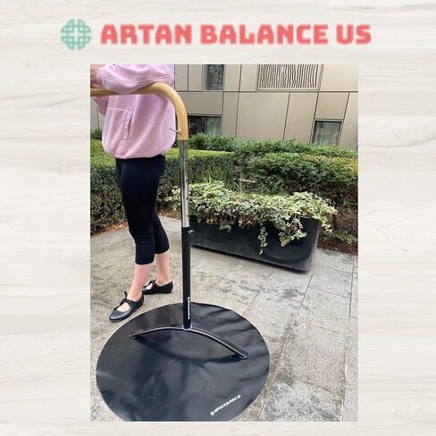 Ballet Barre 6ft - White Curved Double Dance Barre for Home or Studio - Ballet Bar Ideal for Stretch, Pilates, Dance and Active Workouts - Portable Barre Suitable for Kids and Adults in Kuwait