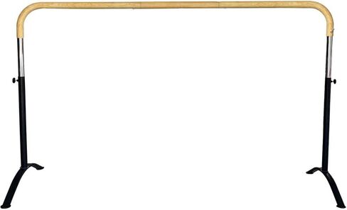 Ballet Barre 6ft - White Curved Double Dance Barre for Home or Studio - Ballet Bar Ideal for Stretch, Pilates, Dance and Active Workouts - Portable Barre Suitable for Kids and Adults in Kuwait