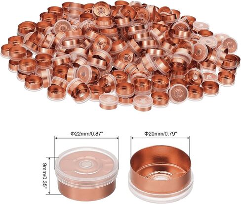 PATIKIL 13mm Flip Off Caps, 300 Pcs Flip Off Caps Flip Off Seals Flip Off Vial Seals Plastic Aluminum Caps Cover for Glass Vial Laboratory, Blue in Saudi Arabia
