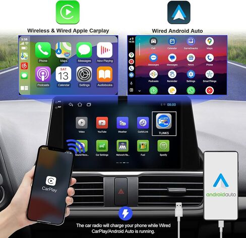 ستيريو سيارة 4+64G Android 13 Double Din لسيارة Mazda 3 Axela 2014-2019 مع شاشة لمس 9 بوصة وراديو مدمج لاسلكي Carplay/Android Auto/GPS/Bluetooth/FM/AUX-in/عناصر التحكم في عجلة القيادة/كاميرا احتياطية in Kuwait