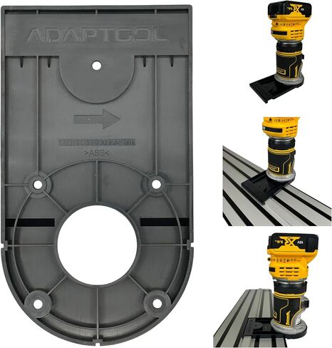 دليل جهاز التوجيه محول السكك الحديدية متوافق مع Dewalt Trimmer for Glunge Saw Track DCW604NT DCW600N D26204K in Saudi Arabia