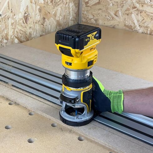 دليل جهاز التوجيه محول السكك الحديدية متوافق مع Dewalt Trimmer for Glunge Saw Track DCW604NT DCW600N D26204K in Saudi Arabia