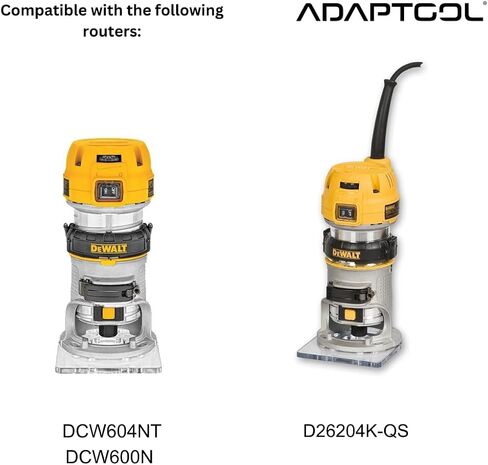 دليل جهاز التوجيه محول السكك الحديدية متوافق مع Dewalt Trimmer for Glunge Saw Track DCW604NT DCW600N D26204K in Saudi Arabia