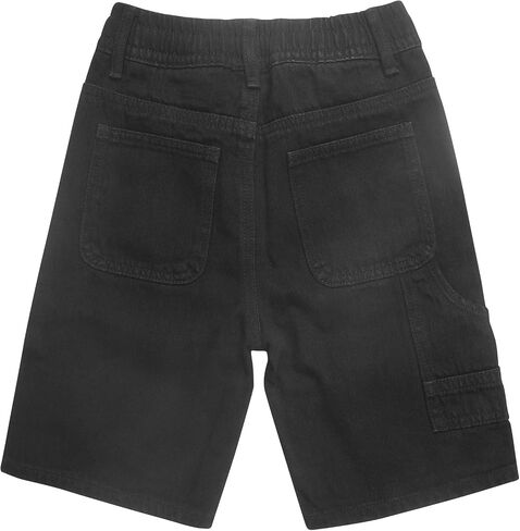 KIDSCOOL SPACE Children's Denim Shorts,Ribbed Elastic Waistband with Strings Summer Jeans Half Pants in Kuwait