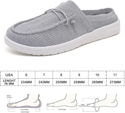 Betrue Women's Lightweight Slip On Loafers Shoes for Women,Breathable Mules Womens Non Slip Loafers Casual Canvas Backless Shoes in Saudi Arabia