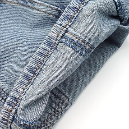 KIDSCOOL SPACE Children's Denim Shorts,Ribbed Elastic Waistband with Strings Summer Jeans Half Pants in Kuwait