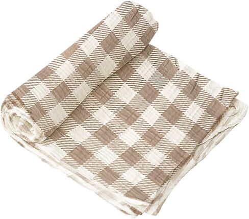 Mon Ami Mother Goose Swaddle & Rattle Gift Set - بطانية من القطن 47 بوصة من القطن للحديدين الجدد ، ووقت البطن ، و Sunshield ، وغطاء التمريض ورمي الخصوصية مع 6 "حشرجة الموت الفخمة in Kuwait