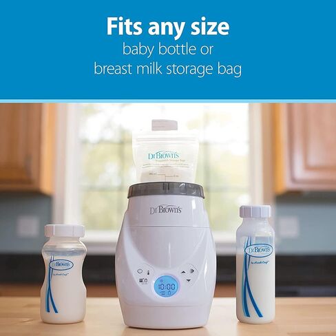 Dr. Brown's Milk Spa Breast Milk & Bottle Warmer with Anti-Colic Options+ Narrow Baby Bottles 8 oz/250 mL, with Level 1 Slow Flow Nipple, 4 Pack, Pink Floral, 0m+ in Saudi Arabia
