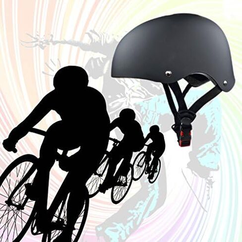 Adjustable Skateboard Skate Helmet with Protective Gear Knee Pads Elbow Pads Wrist Pads for Youth Outdoor Sports, BMX, Skateboard, Scooter, Bike, Roller, Kid's Protective Gear Set Black L in Kuwait