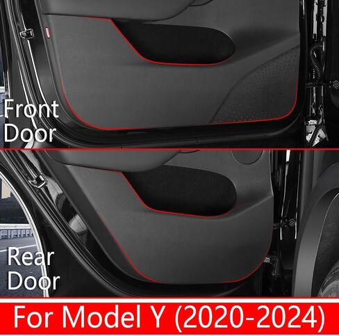 Car Door Anti Kick Pad for 2024 2025 Tesla Model 3 Accessories Protector Mat Dirty Collision Stickers Interior in Saudi Arabia