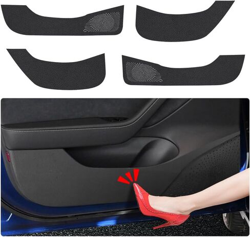 Car Door Anti Kick Pad for 2024 2025 Tesla Model 3 Accessories Protector Mat Dirty Collision Stickers Interior in Saudi Arabia