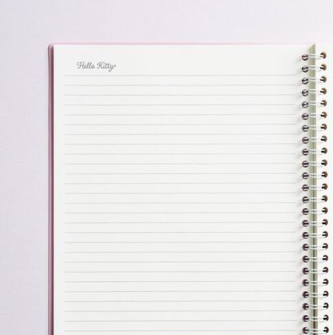 1 Pack, A5 Cute Kitty 7mm Lined Plastic Hardcover Spiral Notebook 5.7 x 8.2 Inches, 80 Sheets (Yellow) in Kuwait
