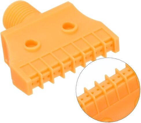 uxcell 6 pcs BSPT1/4 فوهة الرياح النفخ الذكور ، فتحة فوهة فوهة فوهة فوهة ABS ABS ABS فوهة مع شريط PTFE لإكسسوارات آلة الهواء المضغوطة (مصغرة ، أصفر) in Kuwait