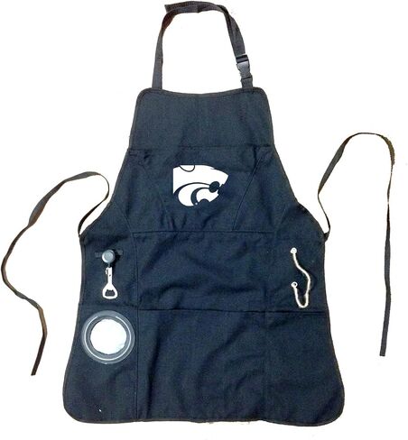 Team Sports America University of Georgia Ultimate Grilling Apron | Bottle Opener and Insulated Beverage Holder | Heavy Duty Durable Cotton Canvas 300 GSM | Machine Washable | Adjustable Straps in Kuwait