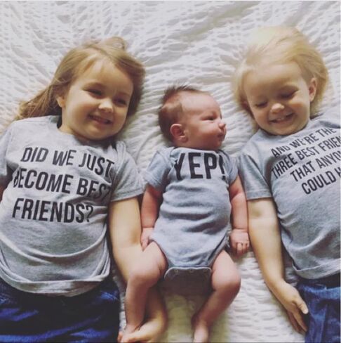 Did We Just Become Best Friends Toddler Baby Boy Girl Shirt Romper | Big Brother Sister Little Brother Sister Matching Outfits, Sibling Matching Shirts Set in Saudi Arabia