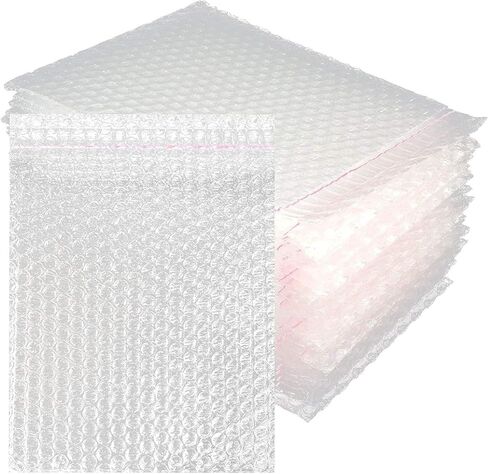 100PCS Bubble Out Bags 7"x 8-1/4"Clear Bubble Mailers, Self-Sealing Double Walled Bubble Pouch Bags for Packing, Moving, Shipping, Mailing, Bubble Cushioning Wrap Bags in Kuwait