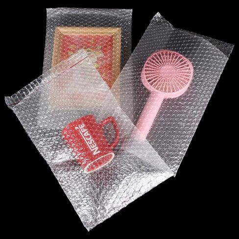 100PCS Bubble Out Bags 7"x 8-1/4"Clear Bubble Mailers, Self-Sealing Double Walled Bubble Pouch Bags for Packing, Moving, Shipping, Mailing, Bubble Cushioning Wrap Bags in Kuwait
