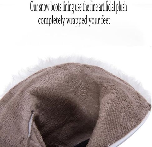 Women Winter Warm Hidden Wedge Snow Booties Leather Cute Bowknot Rhinestones Fluffy Fur Lined Thickening Side Zipper Ankle Boots in Saudi Arabia
