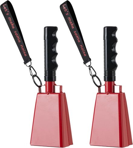 Cow Bells with Wrist Strap - Cowbell with Handle 1pcs, Customizable Cowbells for Sporting Events, for Football Games,Party, Concert, Graduations, Farm Ranch in Saudi Arabia