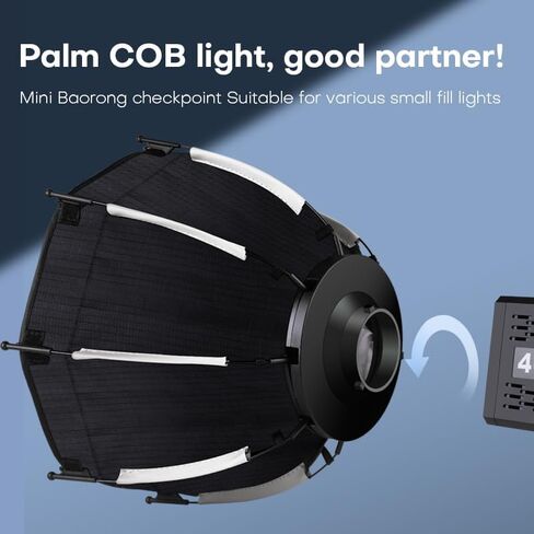 M60 Handle LED Video Light with Soft Box Protable Mini COB LED Bi-Color 2500-8500K CRI≥95 TLCI≥97 Built-in 3400mAh Battery Photo Studio Lights Vlog Shoot Fill Lighting 8 Scenes (M60 Handle lamp) in Saudi Arabia