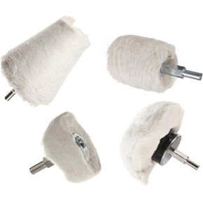 BAIFM تلميع وسادة التلميع عجلة MOP للتشعب/الألومنيوم/الفولاذ المقاوم للصدأ/الكروم 4pcs