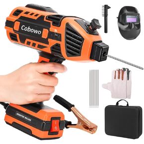 Portable Electric Welding Machine, Upgraded 110V ARC Welder, 20-120A, IGBT Inverter, 6 Variable Currents, Welding Tool for 3/32"-1/8" Rod. Perfect Gift for DIY, Repairs, Metal Fabrication, Automotive