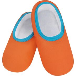 Snoozies Solid Skinnies Lightweight Slippers Orange Size Small