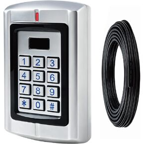 Universal Waterproof 12-24V AC/DC Metal Wired Keypad Stand Alone Access Controller for Gate Opener Operator, Garage Door Opener and Access Control Security System, Upgraded KPR2000 Keypad