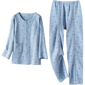 WEEOATAR Patient Clothing Hospital Gowns,Bedridden Patient Pajamas,Tear Away Clothing Full Open,Easy to Wear with Side Zippers for Bedridden,Post Surgery,Incontinence and Disabled(Woman,Pink,XXL)