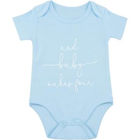 And Baby Makes Four Baby Bodysuit And Then There Were 4 Baby Bodysuit Baby Announcement Bodysuit Baby Clothes Unisex
