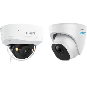 REOLINK 4K PoE IP Camera System, Dome Surveillance Camera for Home Security,Smart Human/Vehicle/Pet Detection RLC-820A Bundle with Vandalproof IK10 PoE Camera RLC-840A