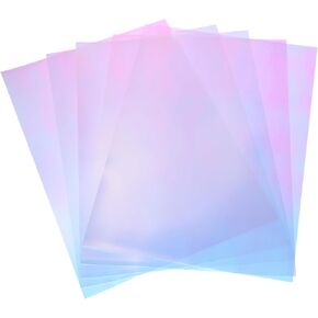 MECCANIXITY 5 Pcs Colored Plastic Sheets, A3 Transparent Amber Film Color Correction Gel Light Filter Waterproof 16.5 x 11.7" Sheet for DIY Crafts,LED Lighting,Photo (Colorful)