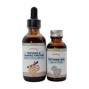 Balm Baby Teething Rescue Kit – 100% Natural Calming Tincture & Topical Teething Oil Rub | Kids Relief for Gum Inflamation & Discomfort - Organic, Safe and Gentle - Glass Bottles - Made in USA