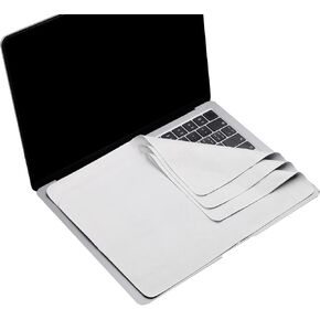 3 Pack Microfiber Liner Cleaning Cloth 15" 16" MacBook Air 15.3/MacBook Pro 15 /MacBook Pro 16 inch Screen Keyboard Imprint Protection, Keyboard Protector for MacBook Air/Pro 15"/Pro 16-Grey