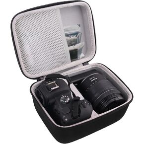 Hard EVA Carrying Case Compatible with Canon EOS R8 / R6 Full/EOS R6 Mark II/EOS M6 / M50 and Panasonic LUMIX FZ80 / DMC-G7 / Nikon/Sony/Panasonic/Lens 24mm-105mm Mirrorless Camera storage box