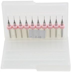 Dgzzi 10pcs بتات الحفر 10x0.4mm طابعات تنظيف الفواس