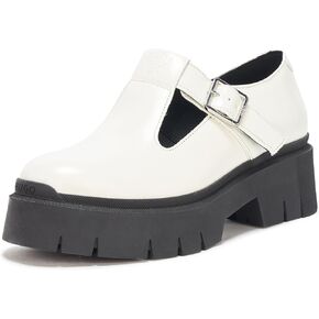 HUGO Women's Kris Chunky Platform Mary Jane Shoes Flat