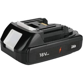 【1-Pack】 18V 2.0Ah Replacement for Makita BL1860B Battery, Compatible with BL1820 1830B 1840B 1850B Tools, Dual Power Batteries Work with Makita 18V Charger