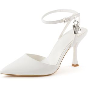 أعقاب عالية للنساء مغلقات مقترن بمضخات Slingback Pumps في الكاحل Sexy Stiletto الكعب الكعب